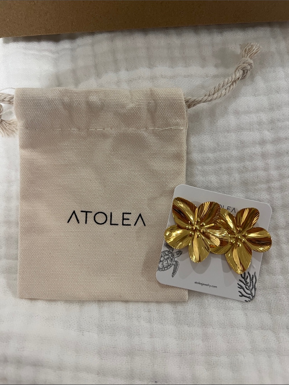 Atolea Hibiscus Earrings